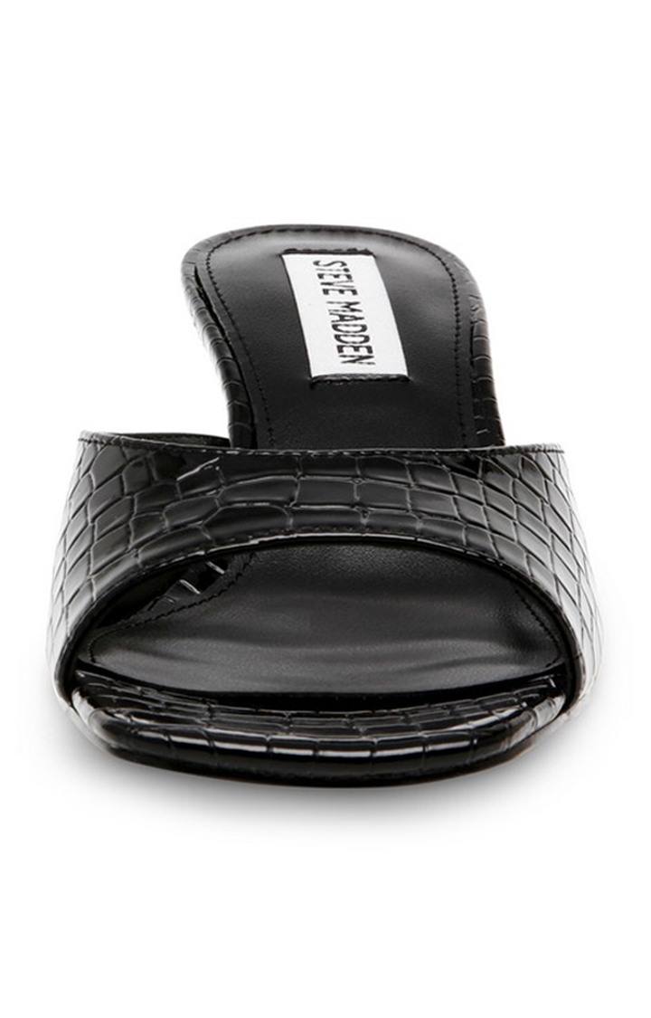 Alayah Black Heel Sandals