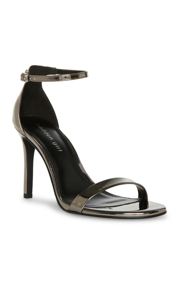 Brazen Silver Heel Sandals