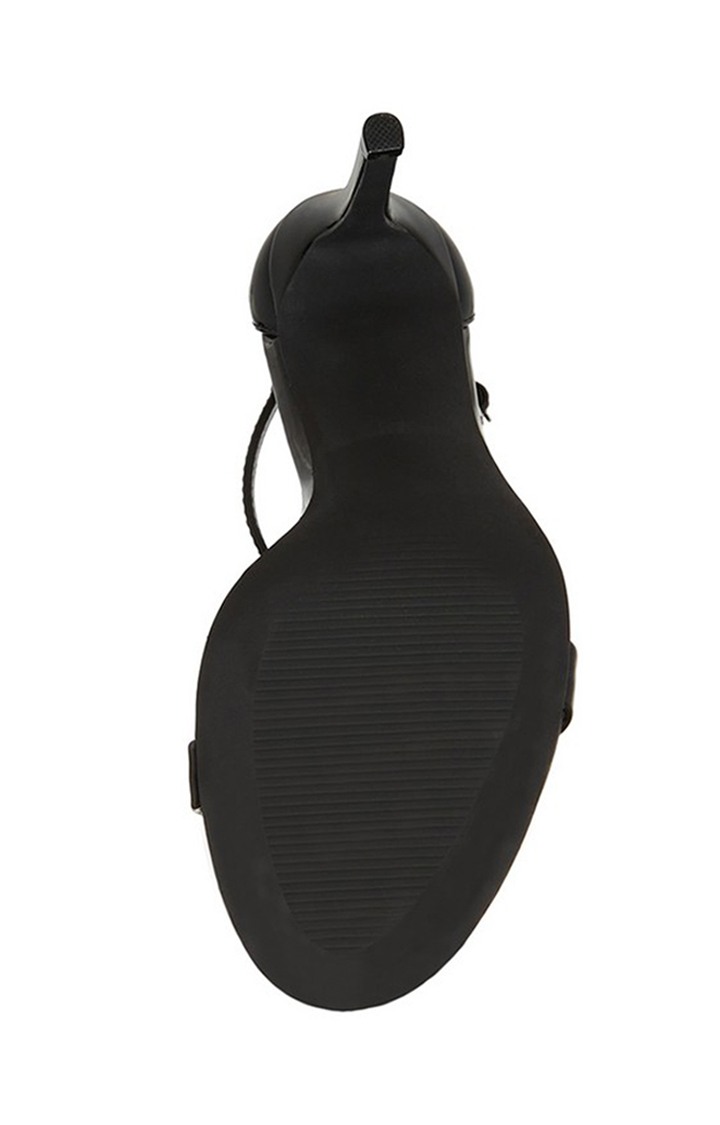 Brazen Black Heel Sandals