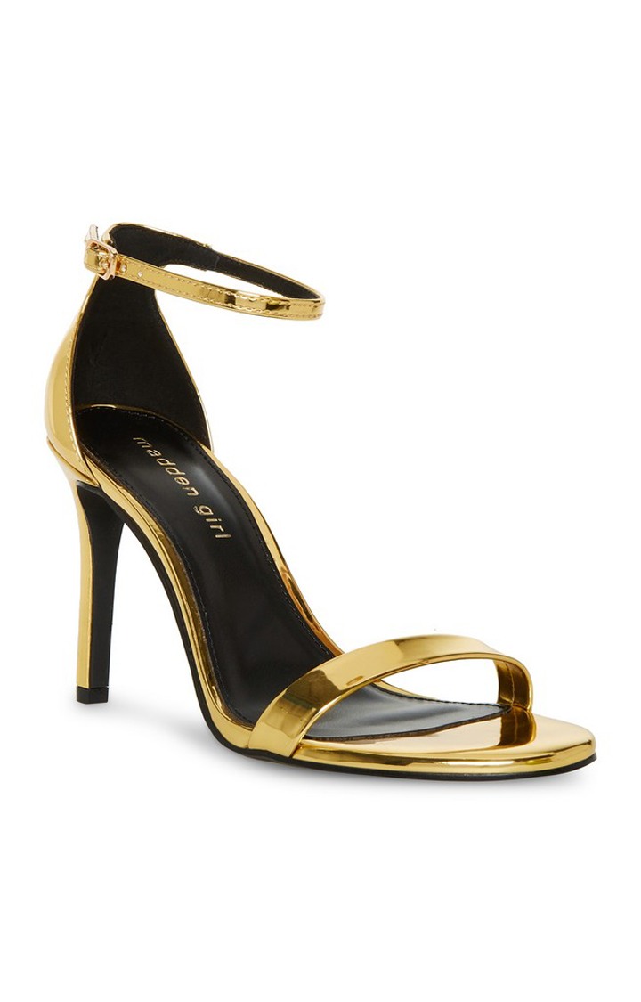 Brazen Gold Heel Sandals