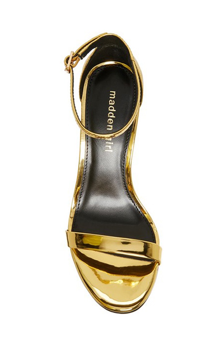 Brazen Gold Heel Sandals