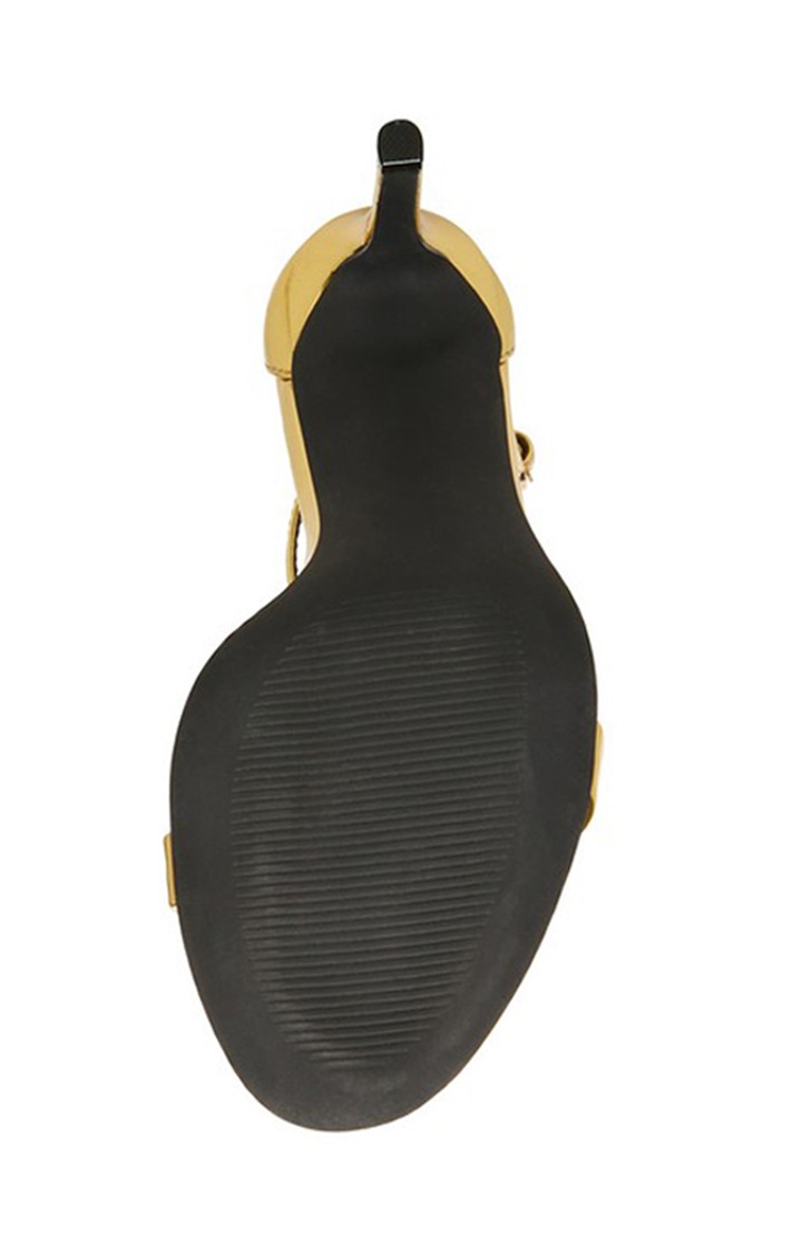 Brazen Gold Heel Sandals