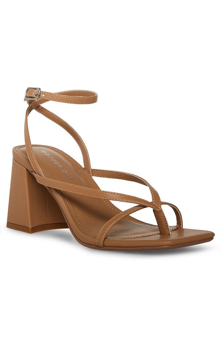 Marrvel Brown Heel Sandals