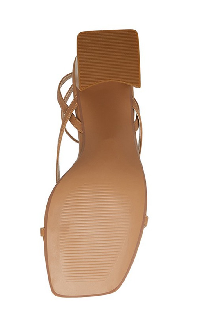 Marrvel Brown Heel Sandals