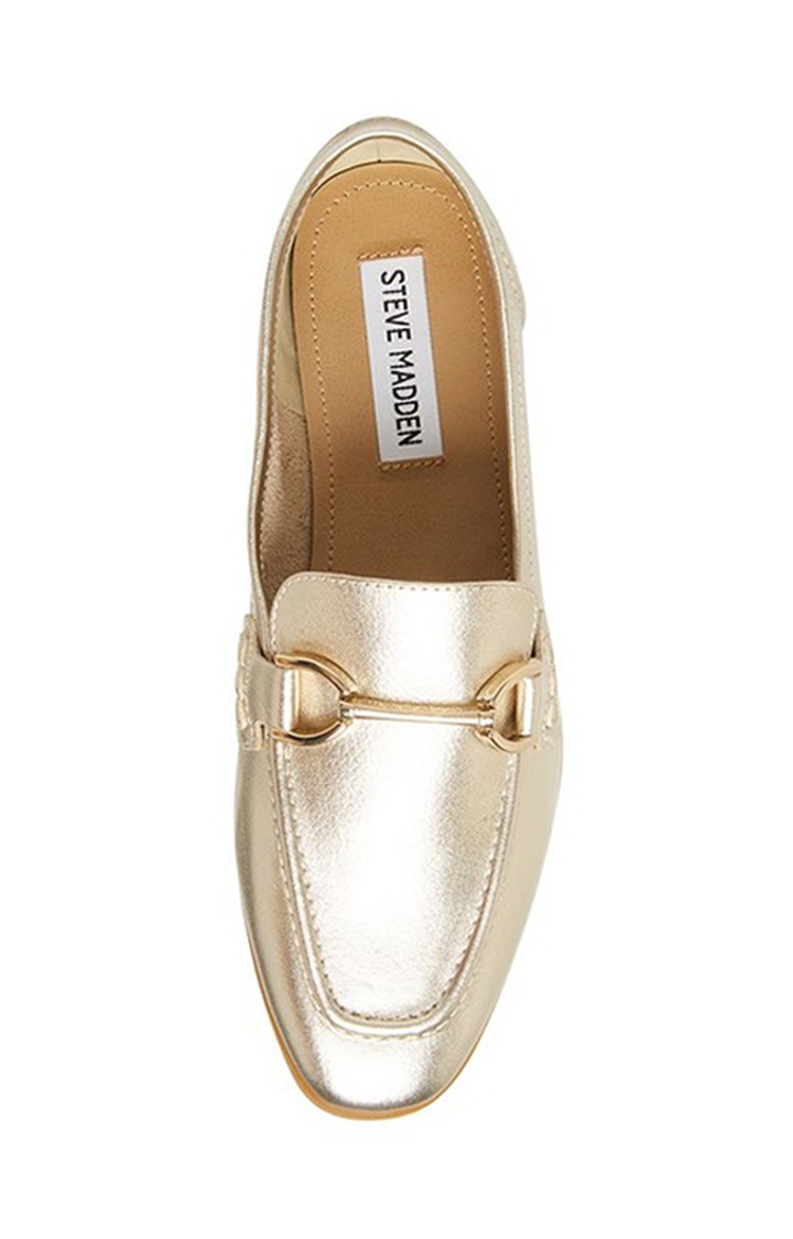 Carrine Gold Closed Flats & Ballerinas