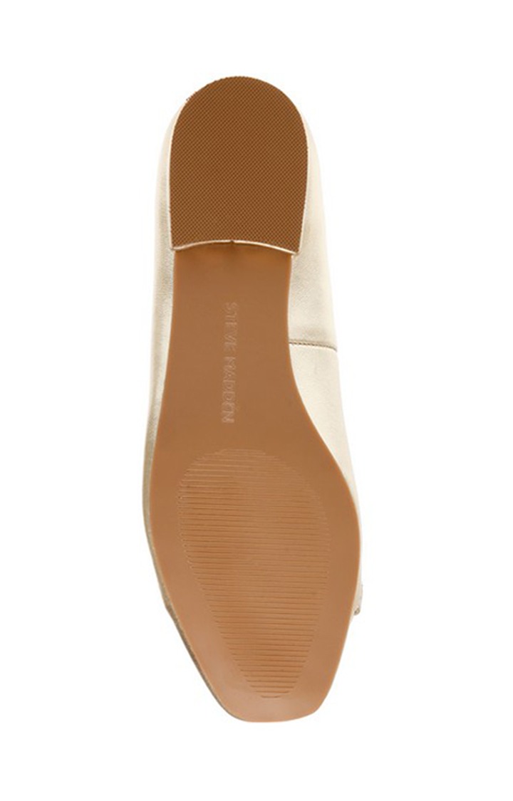 Gracyn Gold Closed Flats & Ballerinas