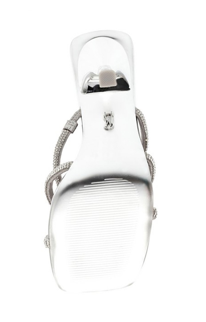 Intricacy Silver Heel Sandals