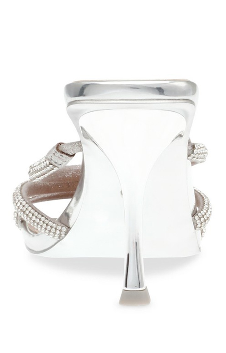 Intricacy Silver Heel Sandals