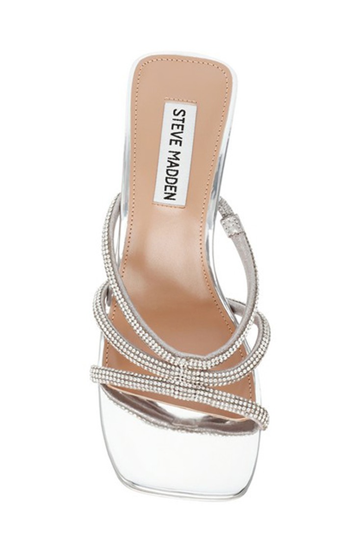 Intricacy Silver Heel Sandals