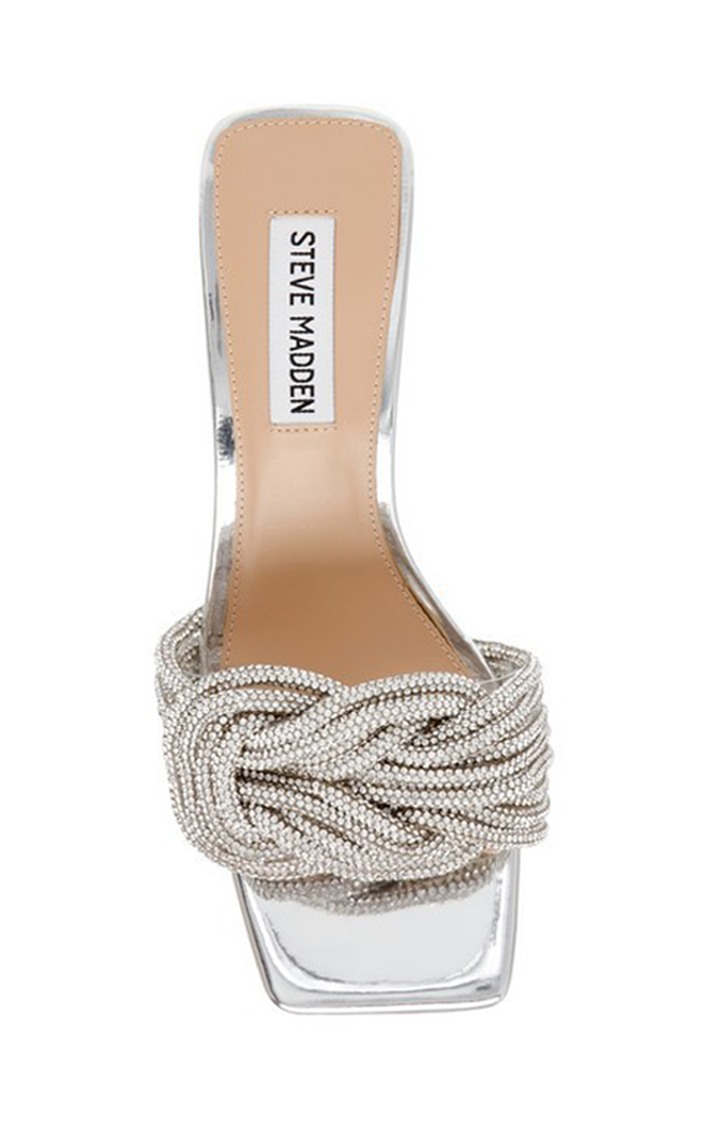 Natty Silver Heel Sandals