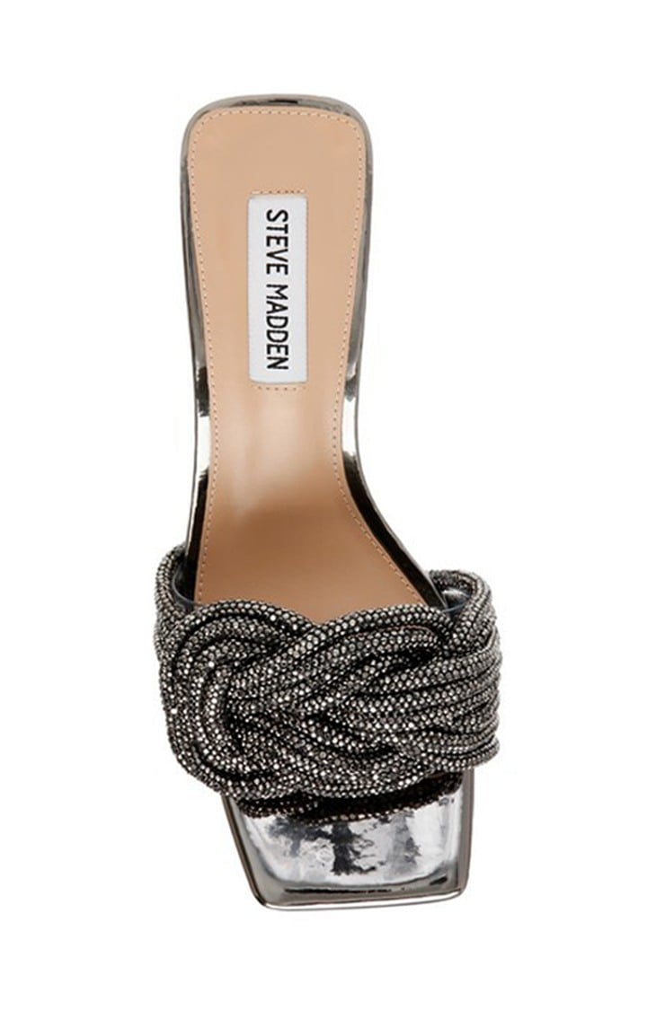 Natty Silver Heel Sandals