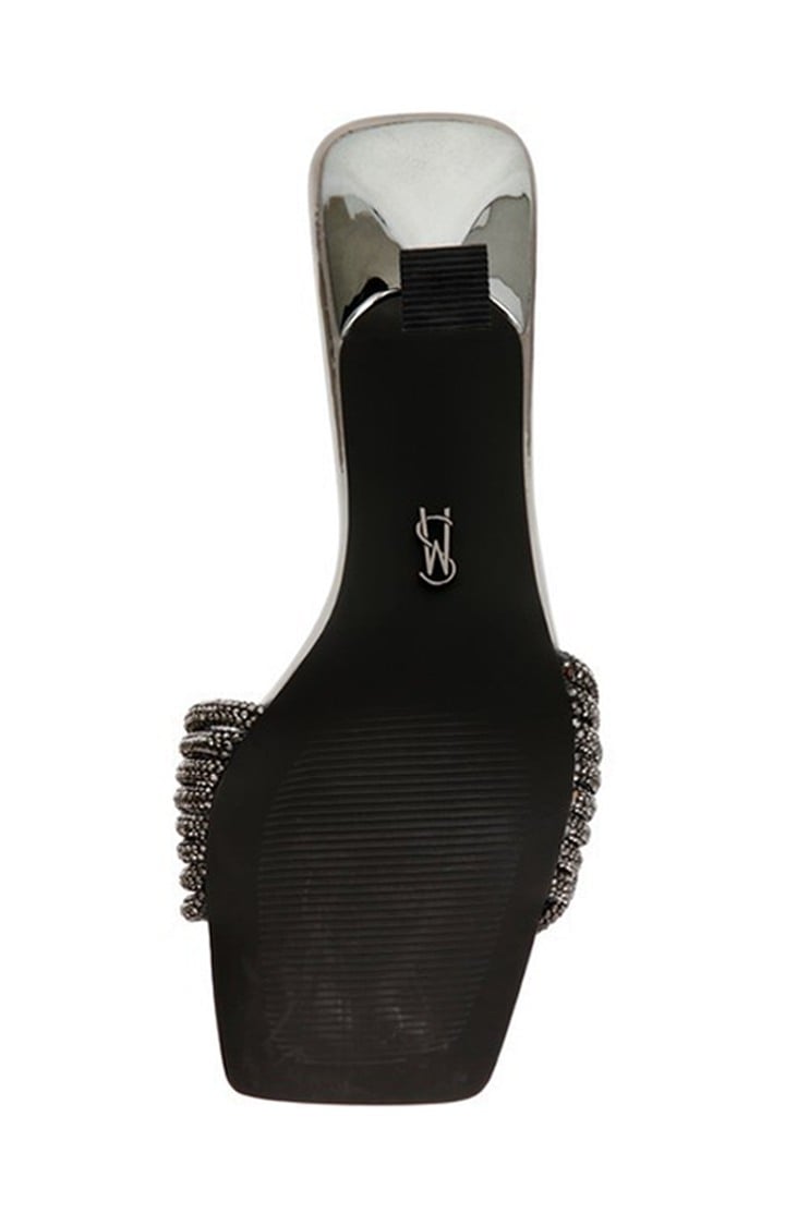 Natty Silver Heel Sandals