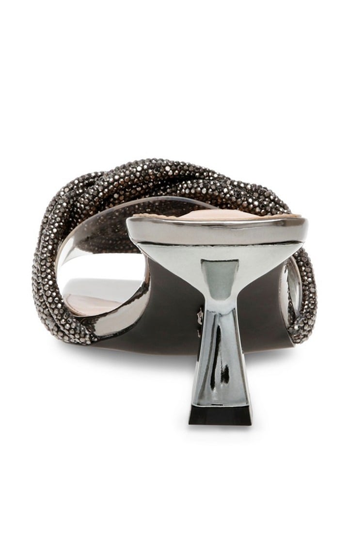 Natty Silver Heel Sandals