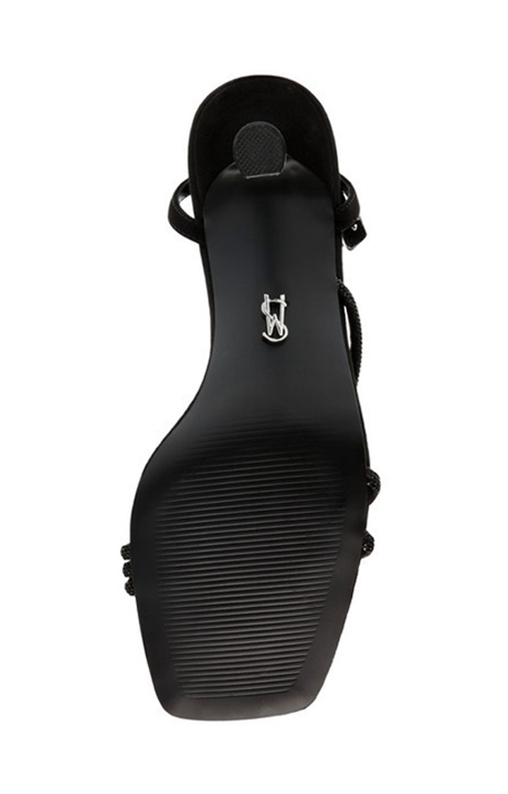 Stir-Up Black Heel Sandals
