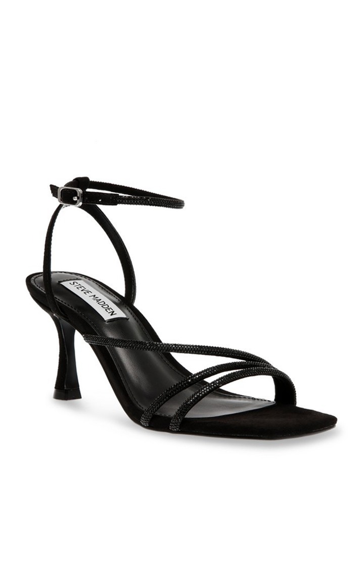 Stir-Up Black Heel Sandals