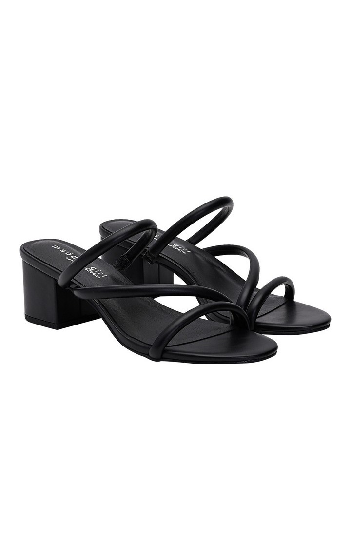 Ionic Black Heel Sandals