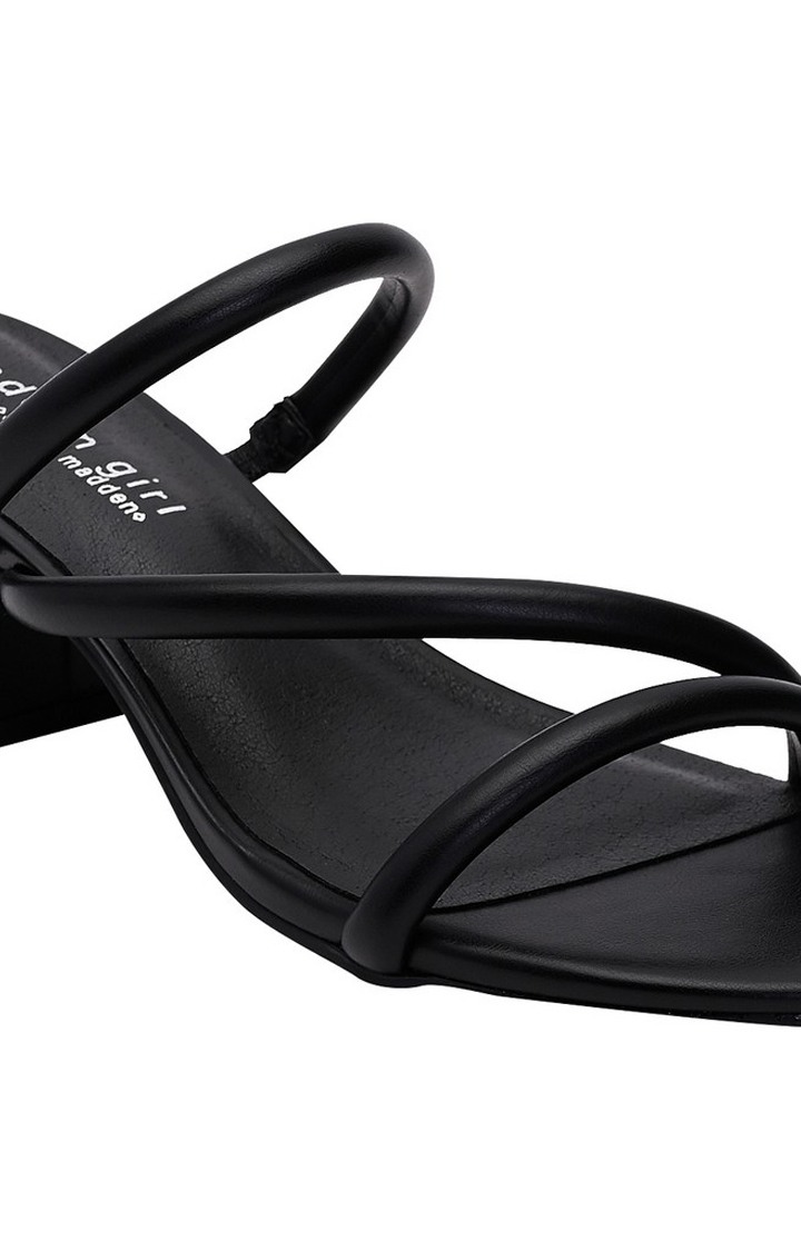 Ionic Black Heel Sandals