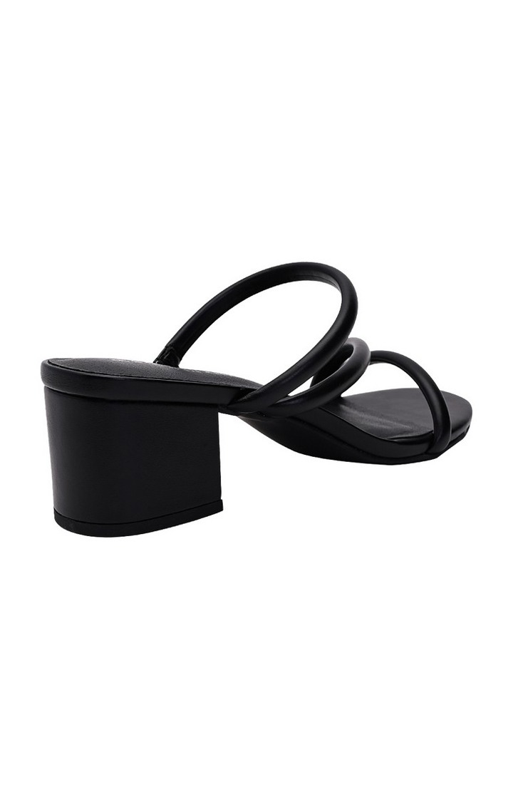Ionic Black Heel Sandals