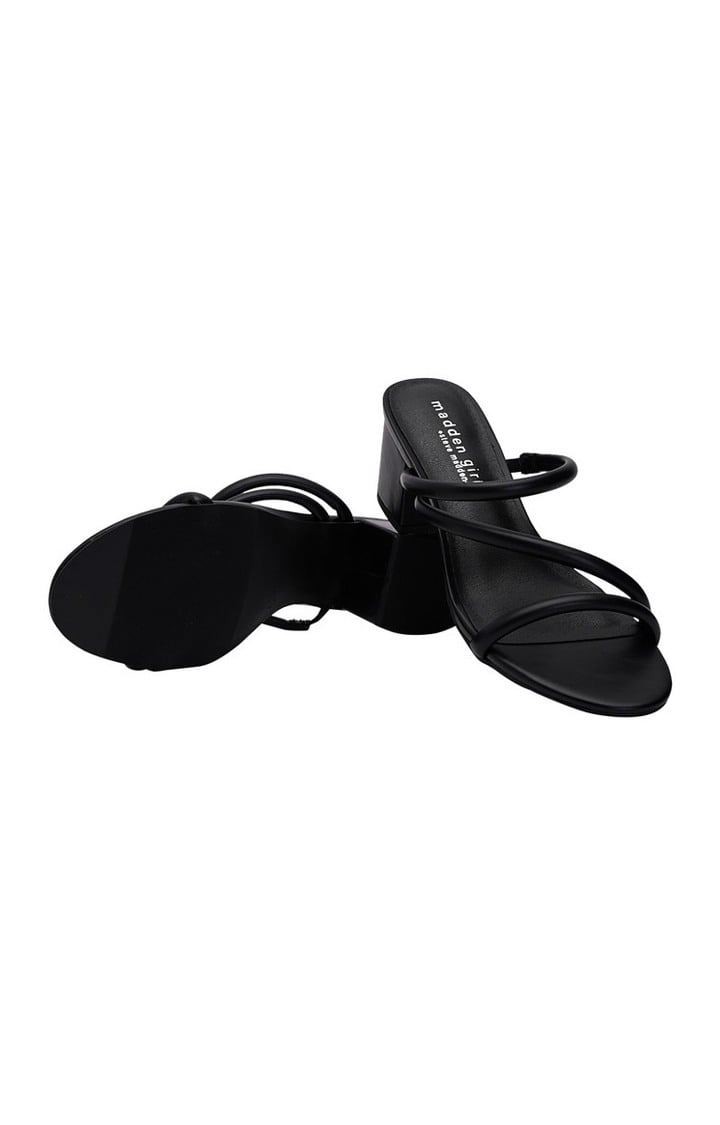 Ionic Black Heel Sandals