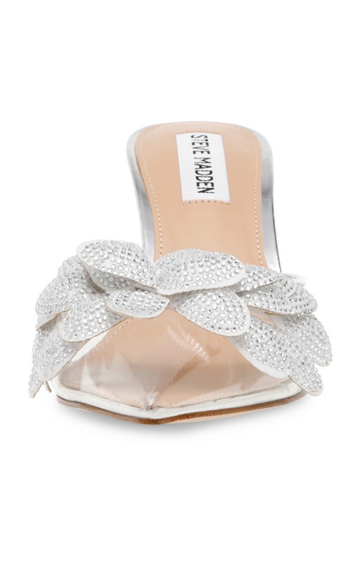 Luxecity-F Silver Heel Sandals
