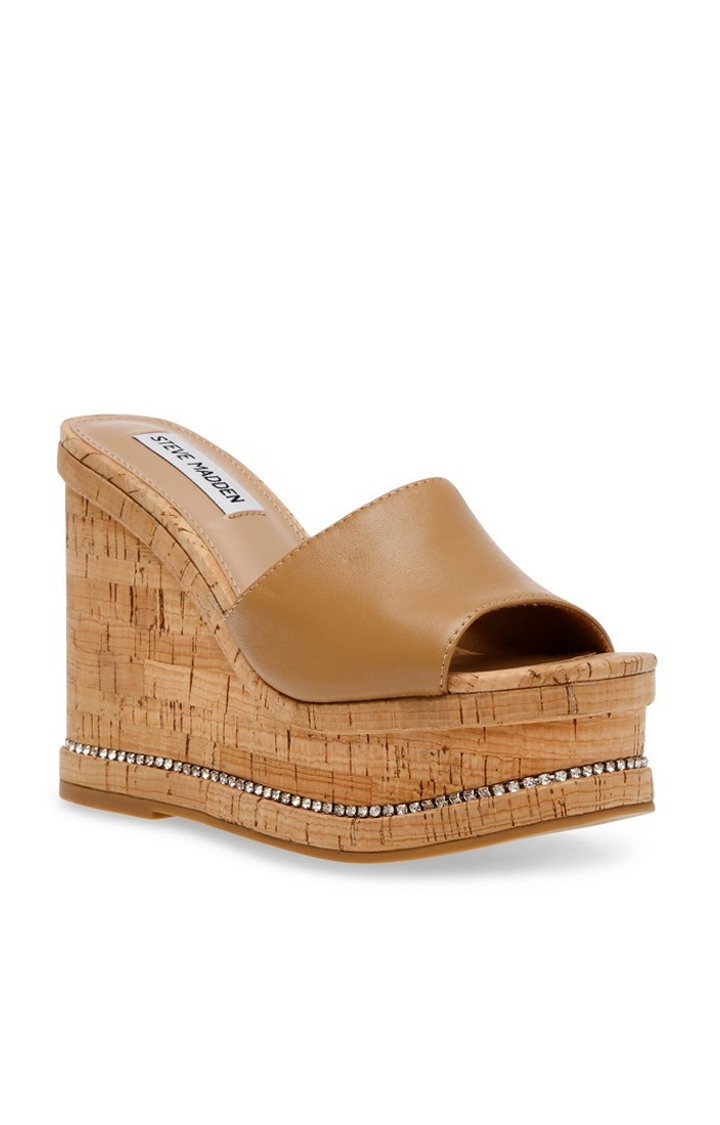 Not Now Tan Wedges