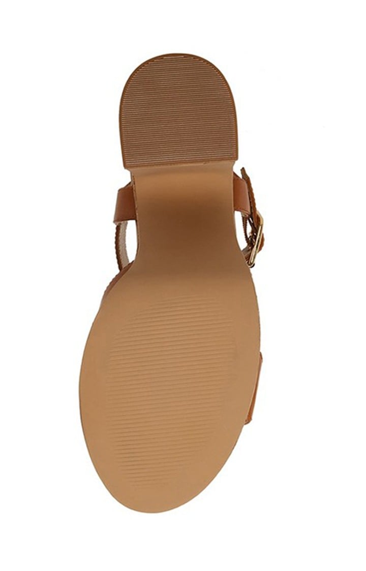 Carisma Tan Heel Sandals