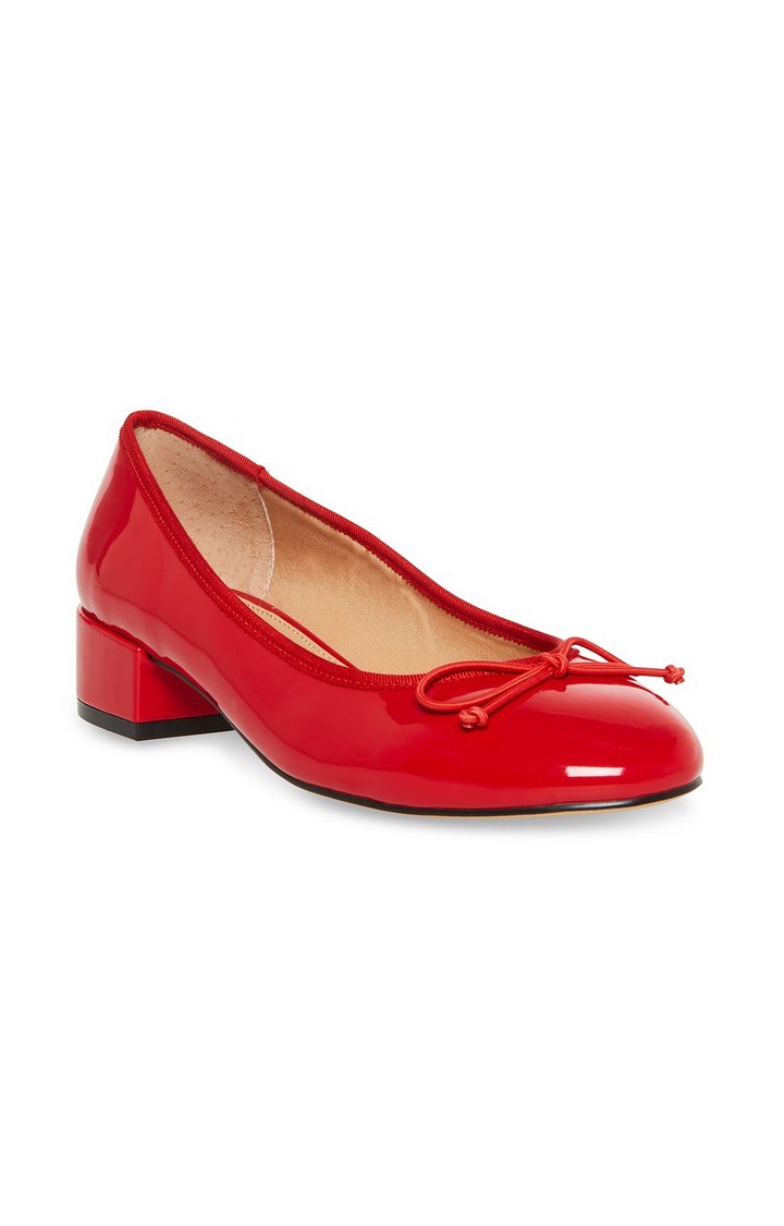 Cherish Red Closed Flats & Ballerinas