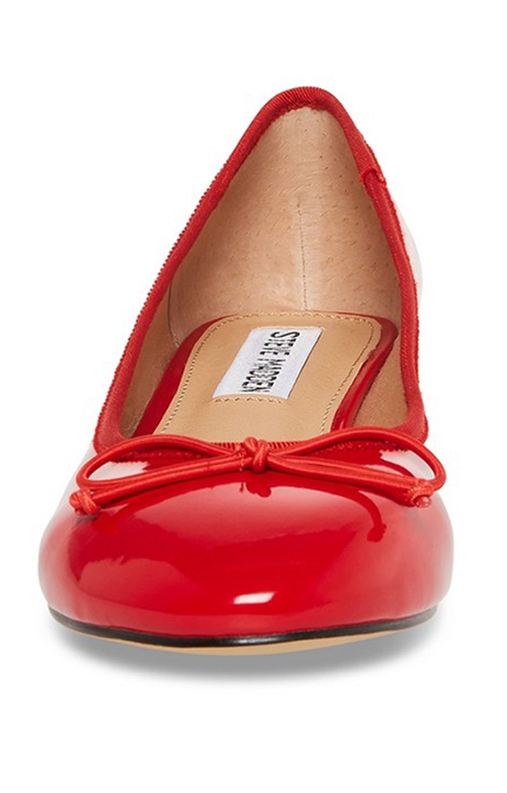 Cherish Red Closed Flats & Ballerinas