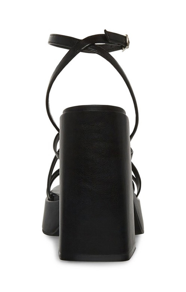 Acess Black Heel Sandals