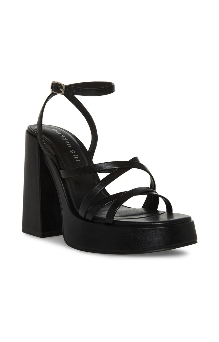Acess Black Heel Sandals