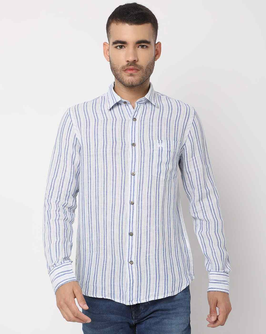 La Martina Men's Cotton Striped Long Sleeve Shirt