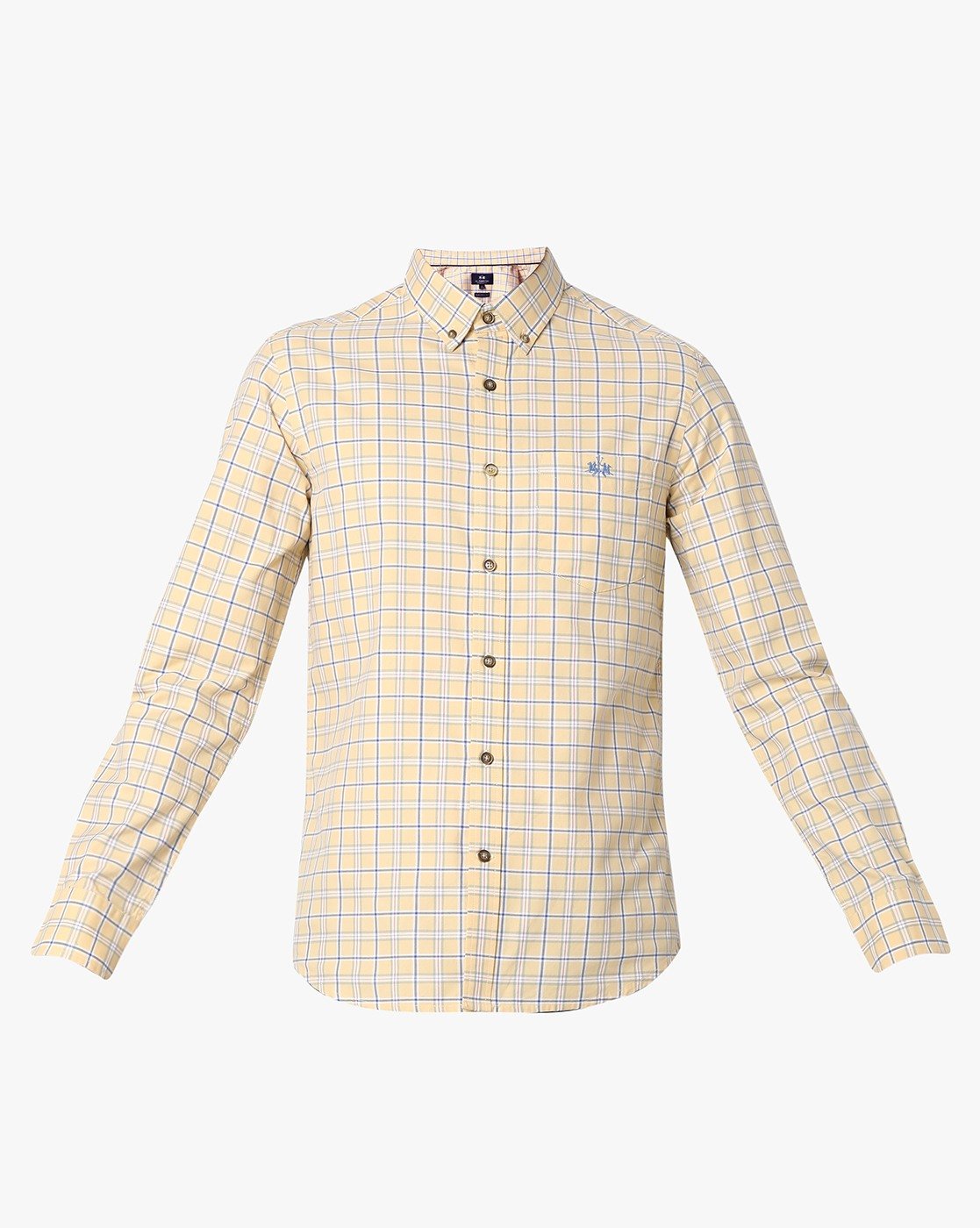 La Martina Men's Cotton Checkered Long Sleeve Shirt