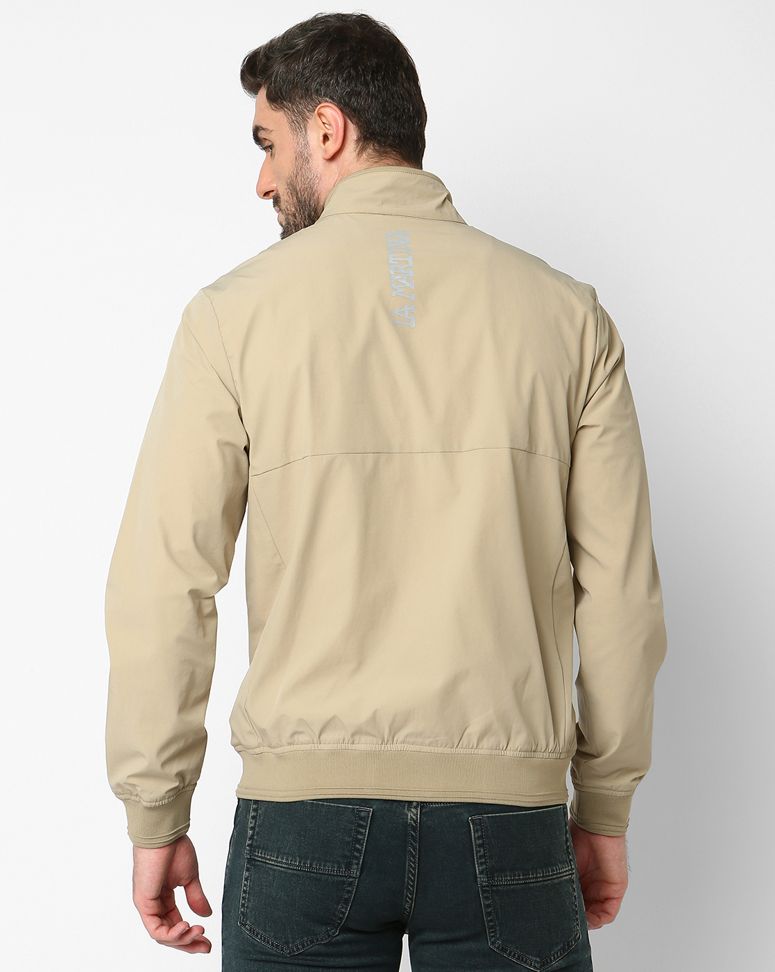 La Martina Men's Long-Sleeved Bomber Jacket