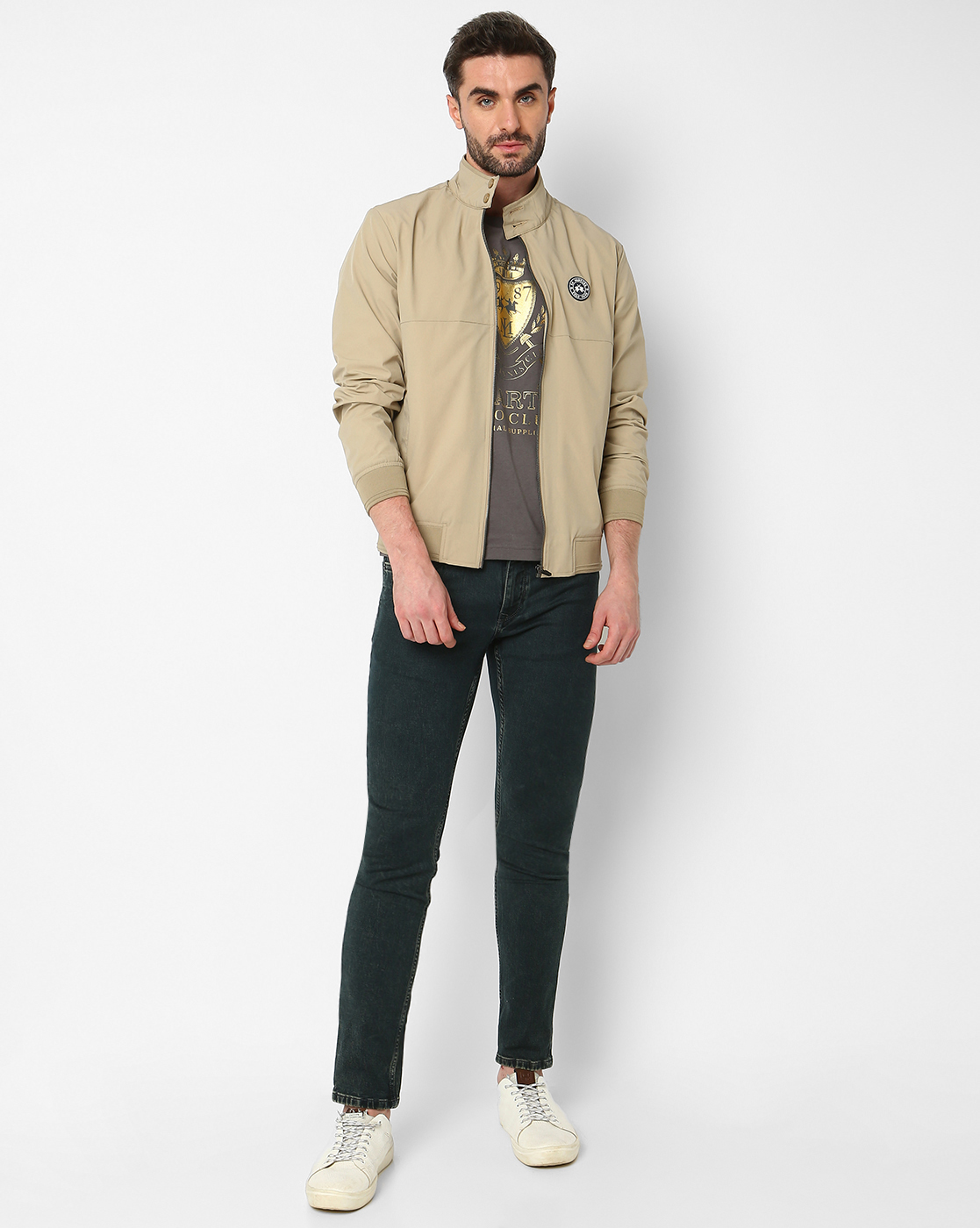 La Martina Men's Long-Sleeved Bomber Jacket