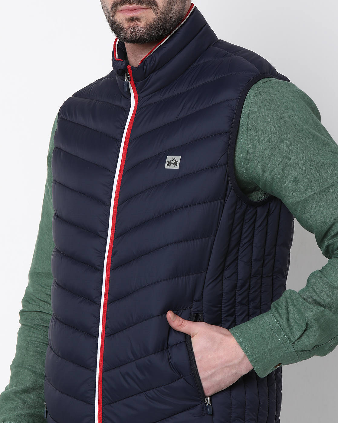 La Martina Men's Packable Gilet Jacket