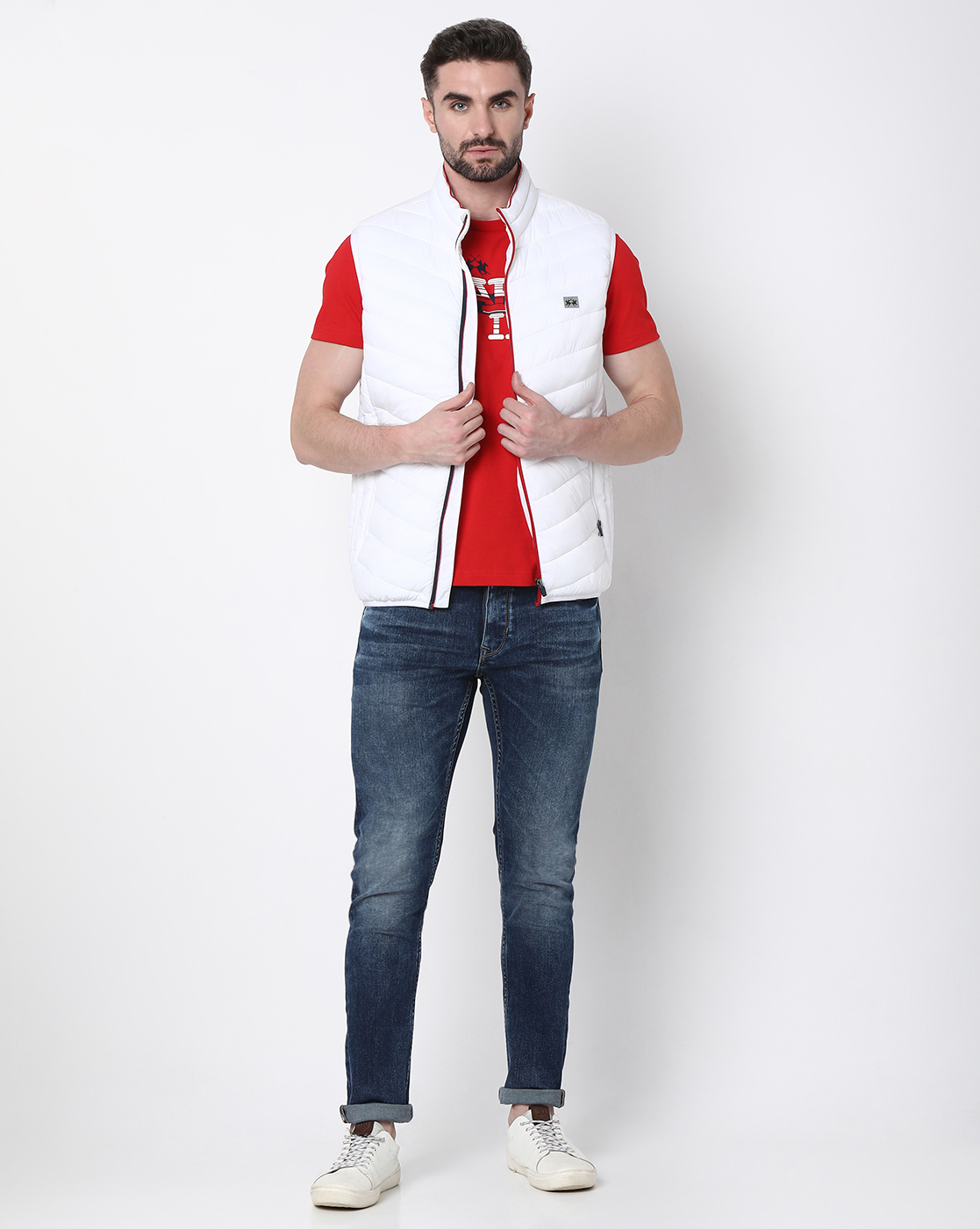 La Martina Men's Packable Gilet Jacket