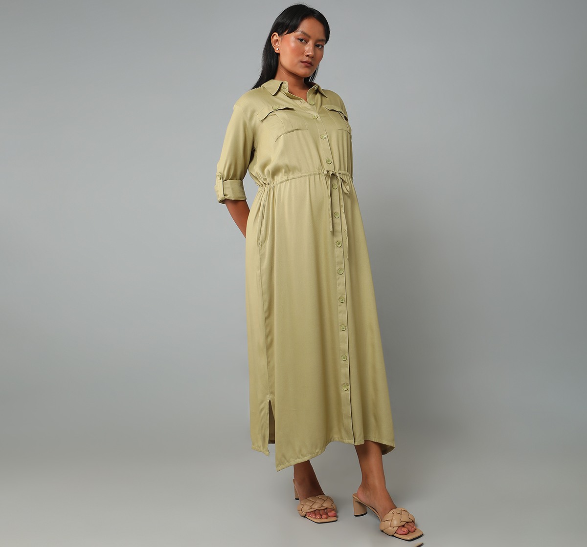 Maternity Full Length With Side Slit