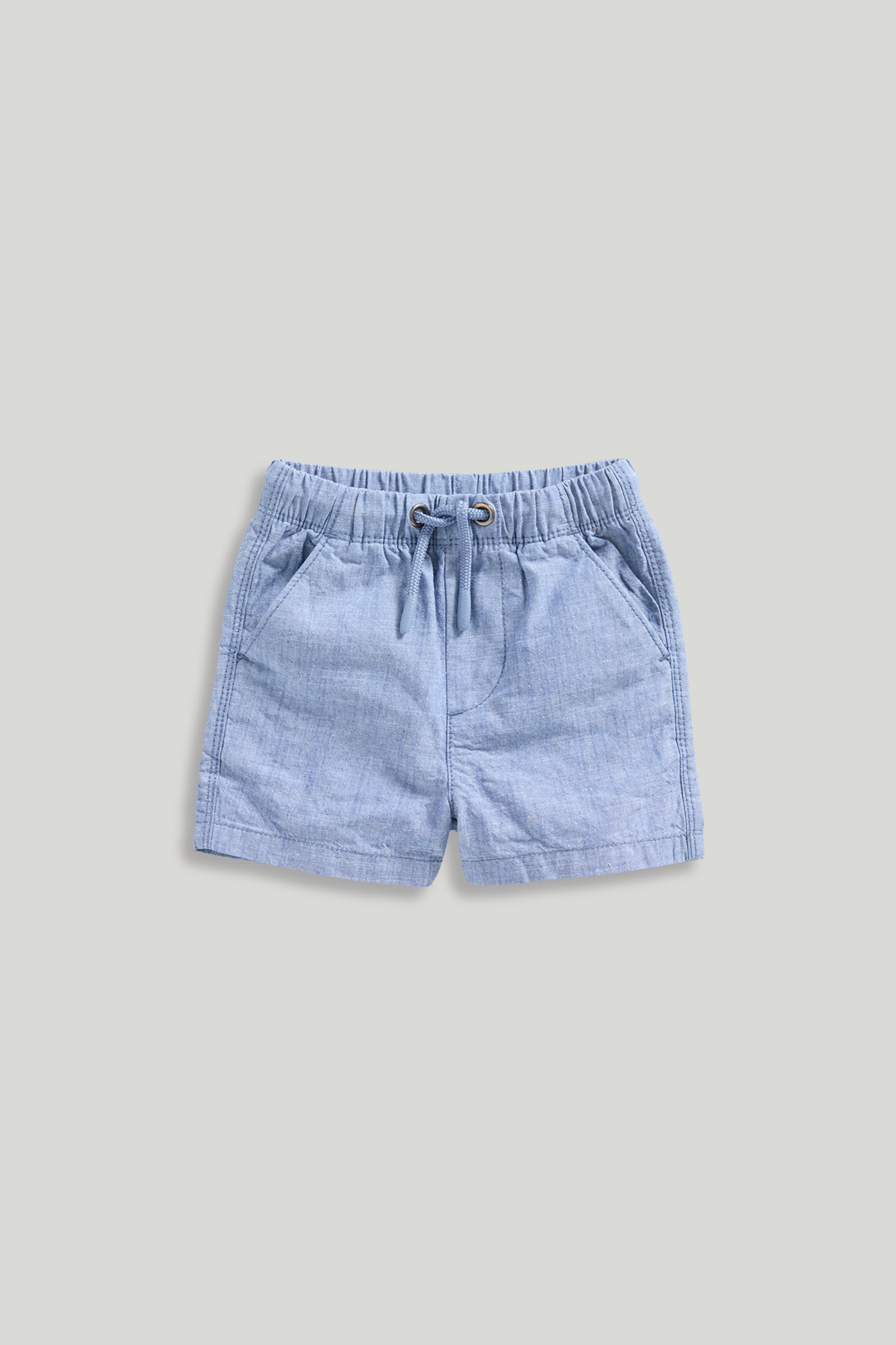 Mothercare Boys Clean Blues Everley Chambray Shorts - Blue