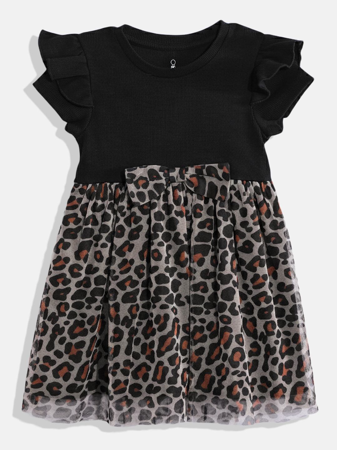 Mothercare Girls Really Wild Sleeveless Dress - Black