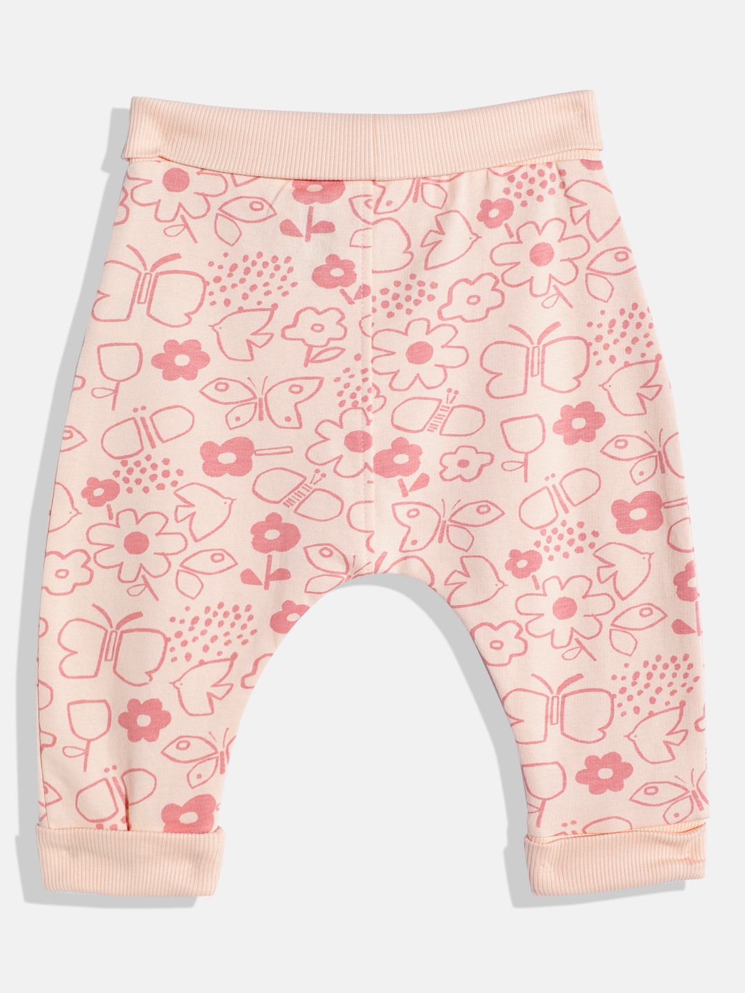Mothercare Girls Folded Waistband Joggers - Pack of 2 - Rust