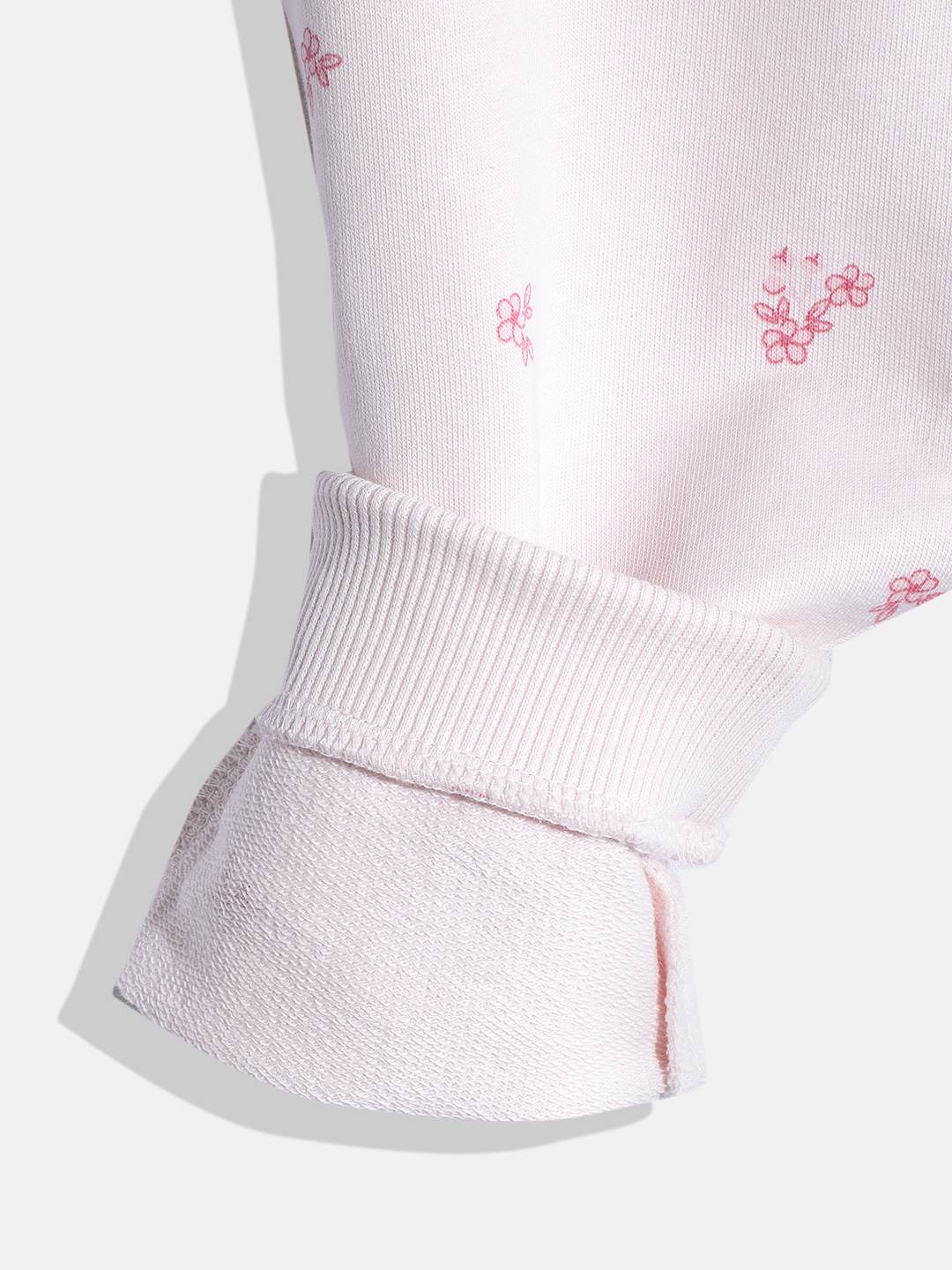Mothercare Girls Folded Waistband Joggers - Pack of 2 - Baby Pink