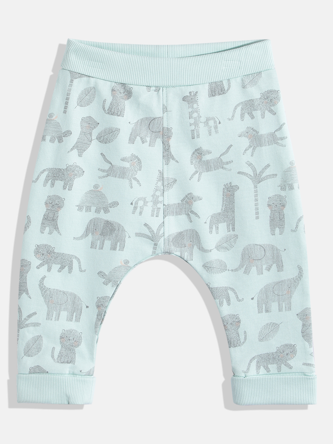 Mothercare Unisex Folded Waistband Joggers - Pack of 2 - Multicolour