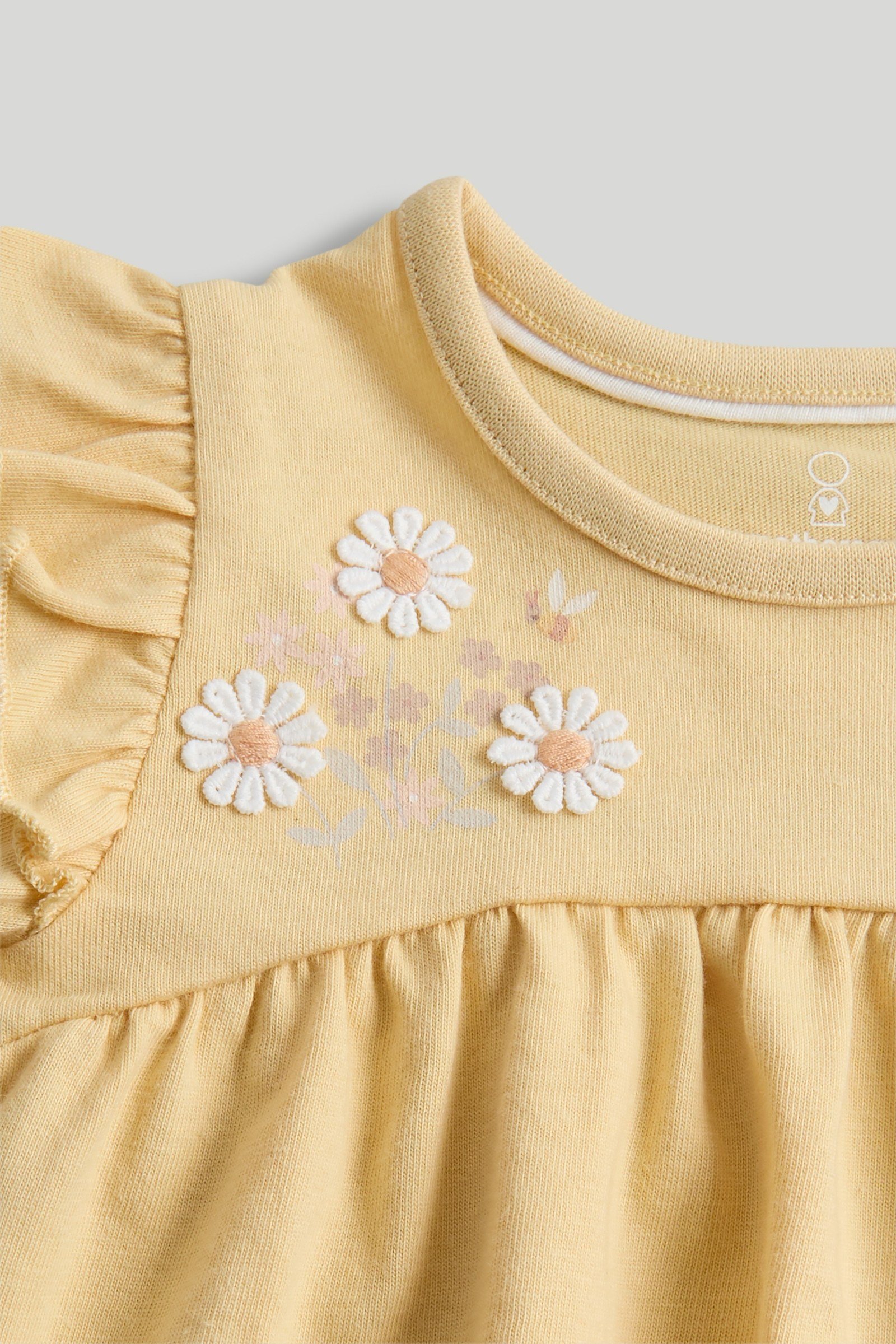 Mothercare Girls Classic Wild Daisy Printed Full Sleeve 2-Piece Top and Legging Set - Multi