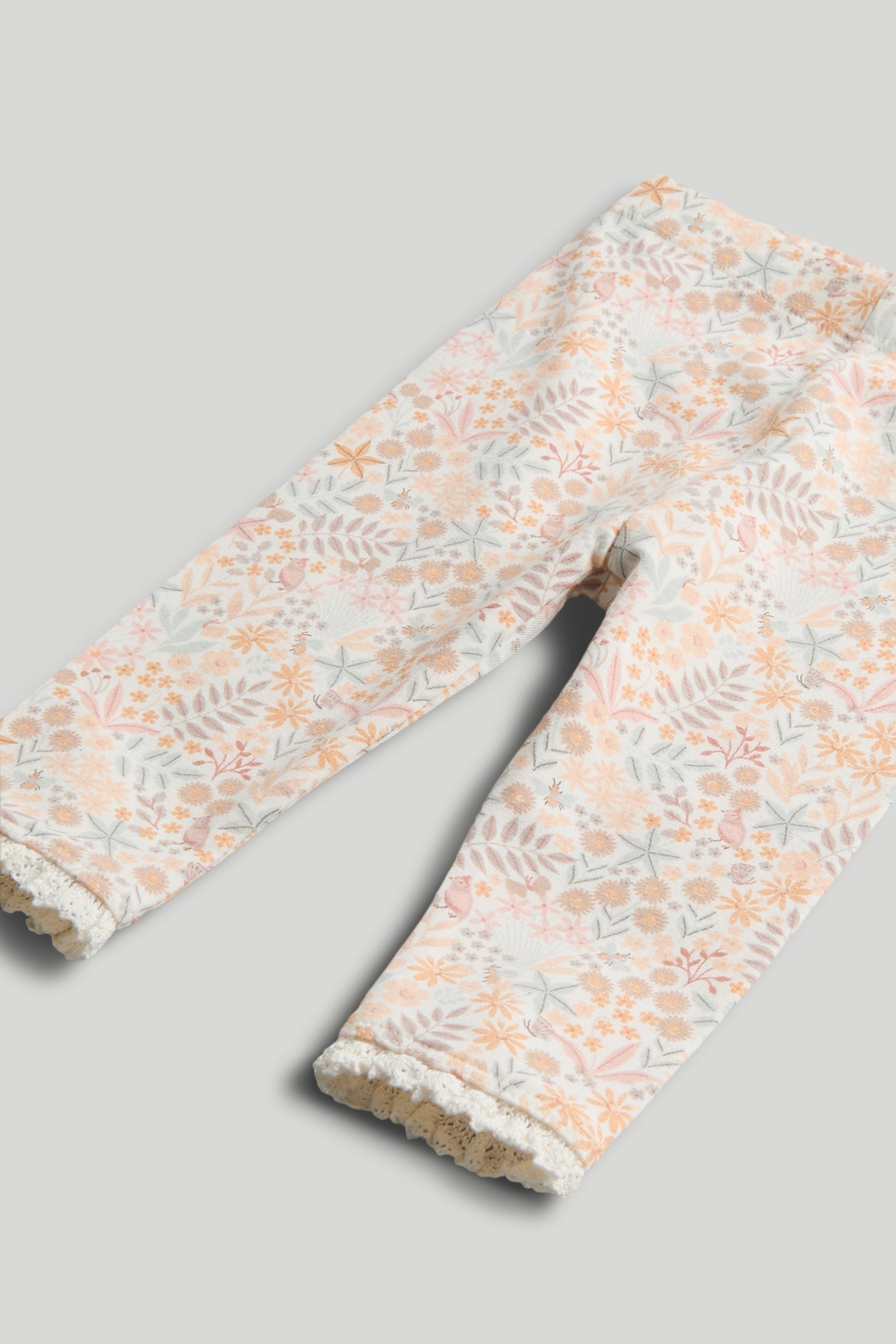 Mothercare Girls Classic Wild Daisy Printed Full Sleeve 2-Piece Top and Legging Set - Multi