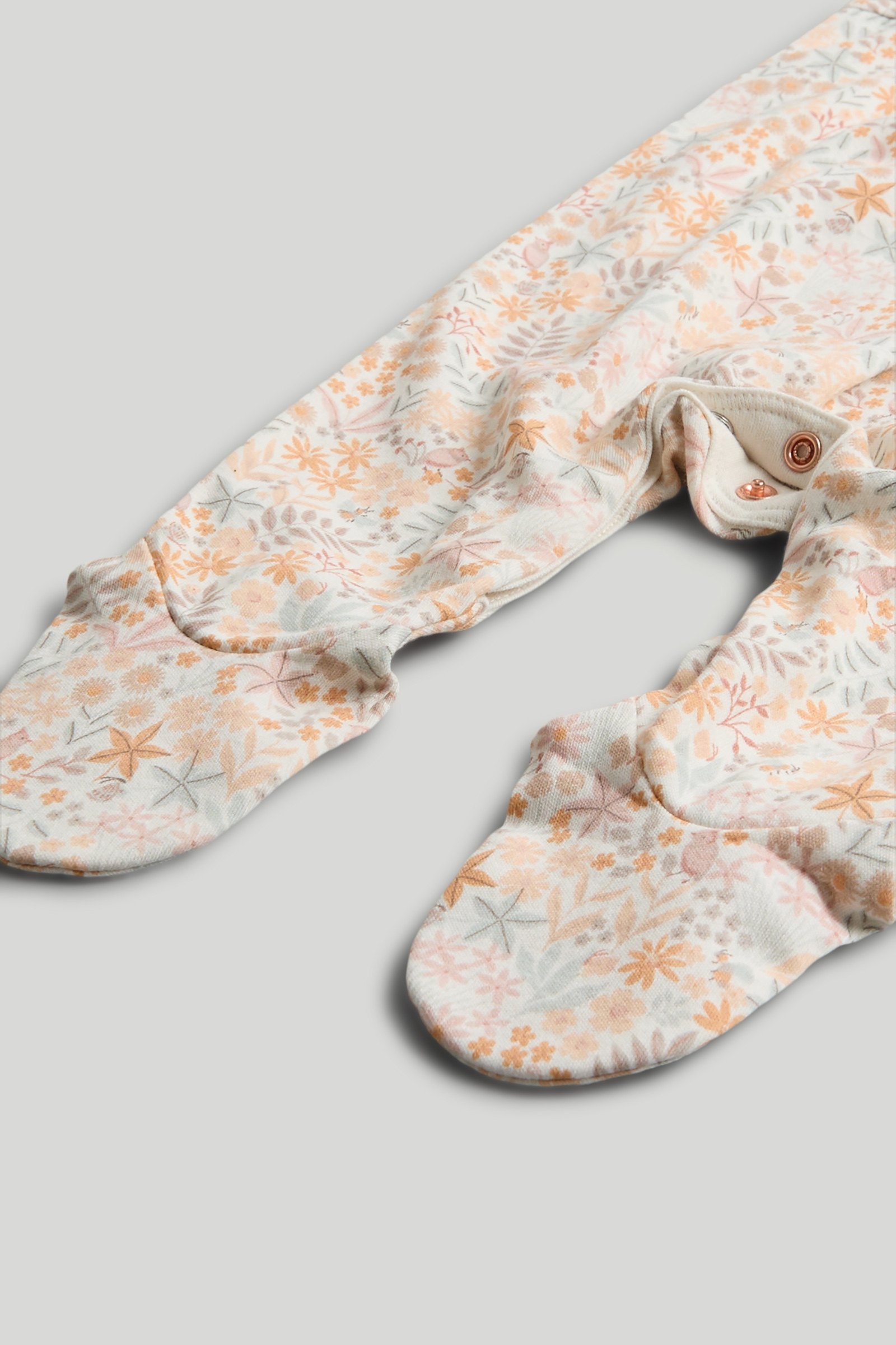 Mothercare Girls Classic Wild Daisy Printed Full Sleeve All-in-Ones - Pack of 3 - Multi