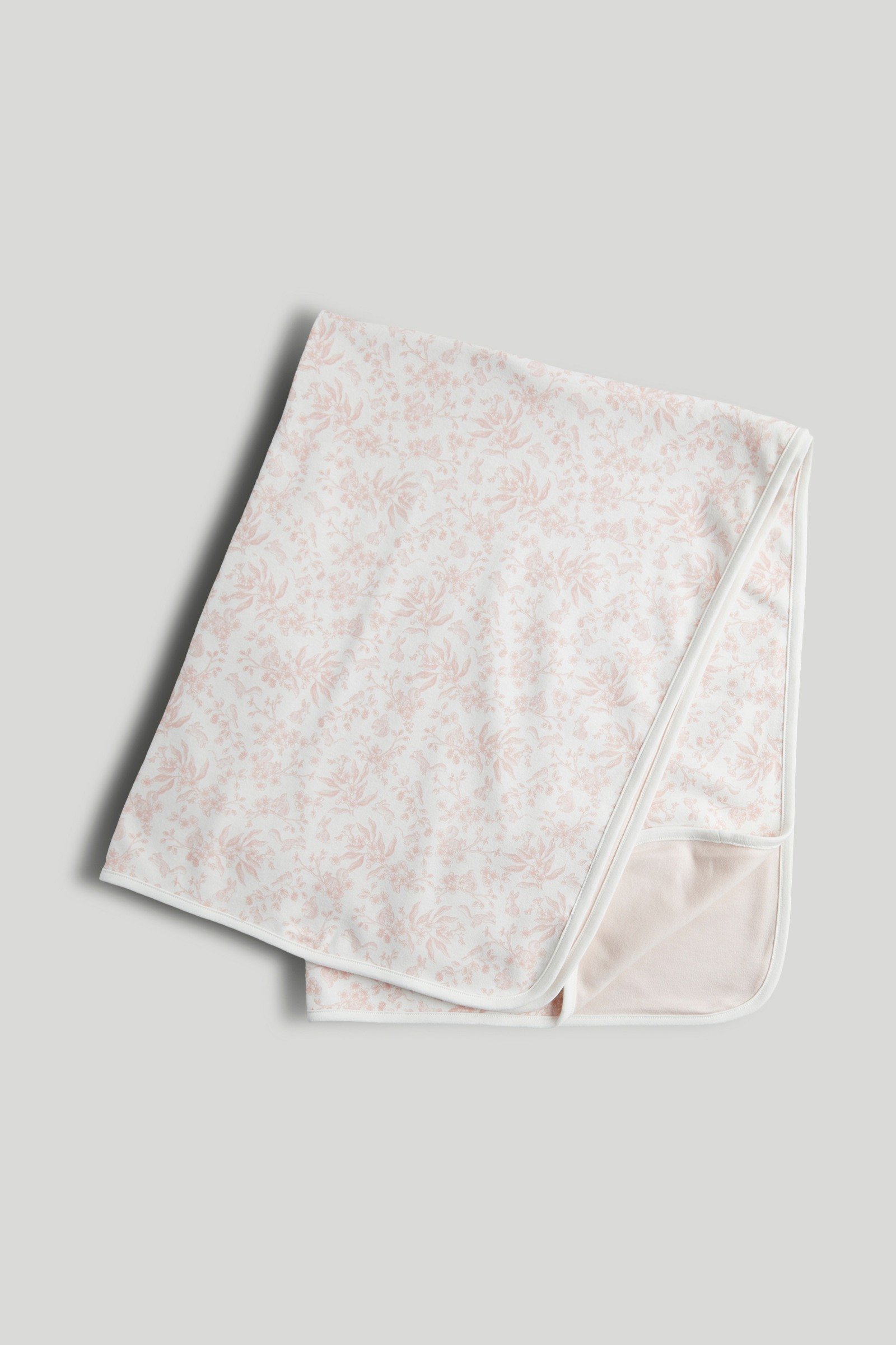 Mothercare Girls Fern Forest Printed Shawl - White