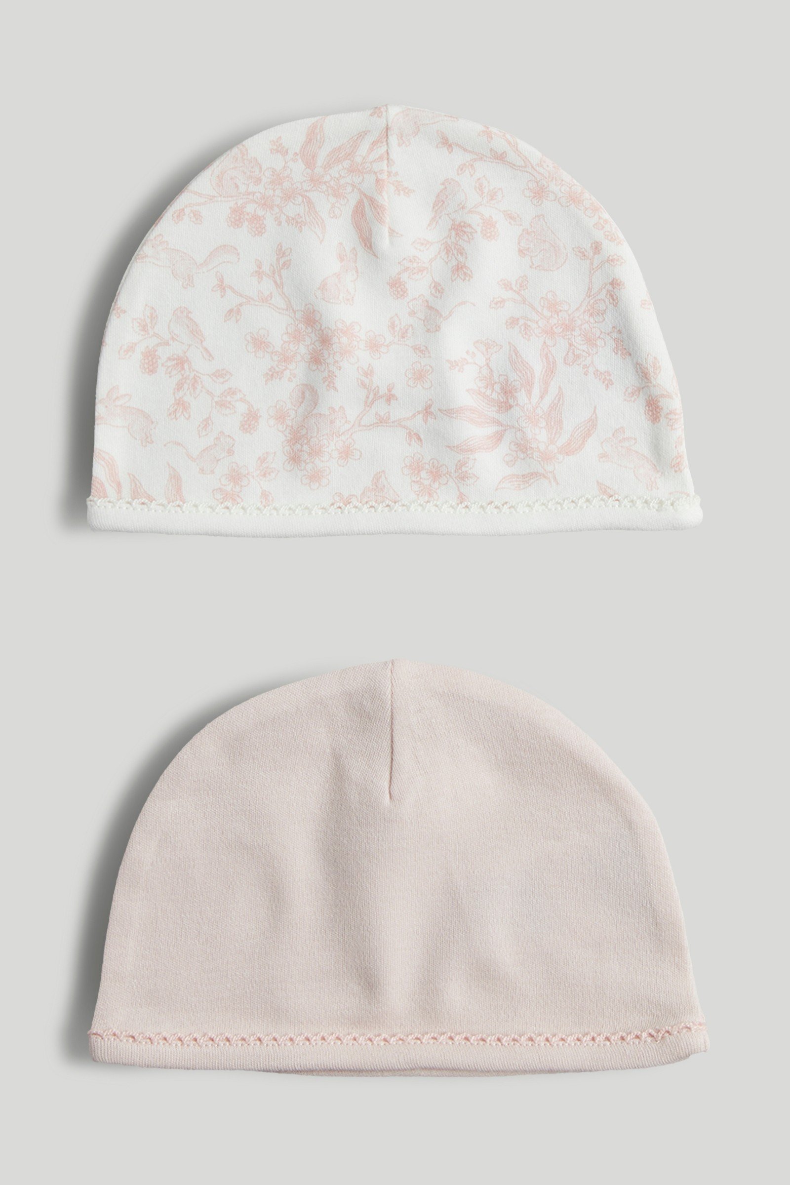 Mothercare Girls Fern Forest Printed Hat - Pack of 2 - Multi