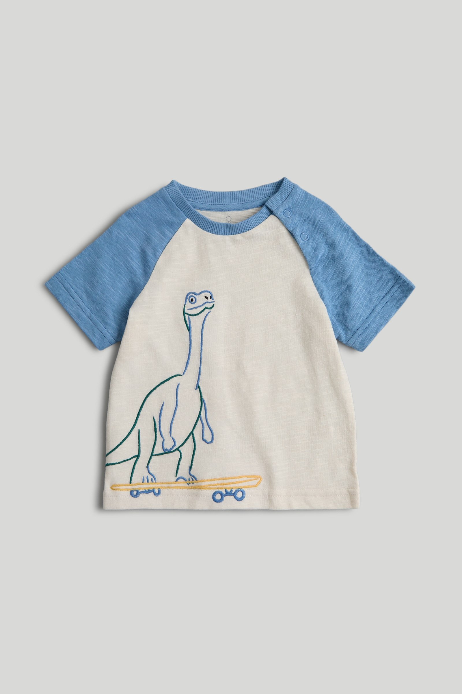 Mothercare Boys Collegiate Printed Full Sleeve T-shirt - Cream