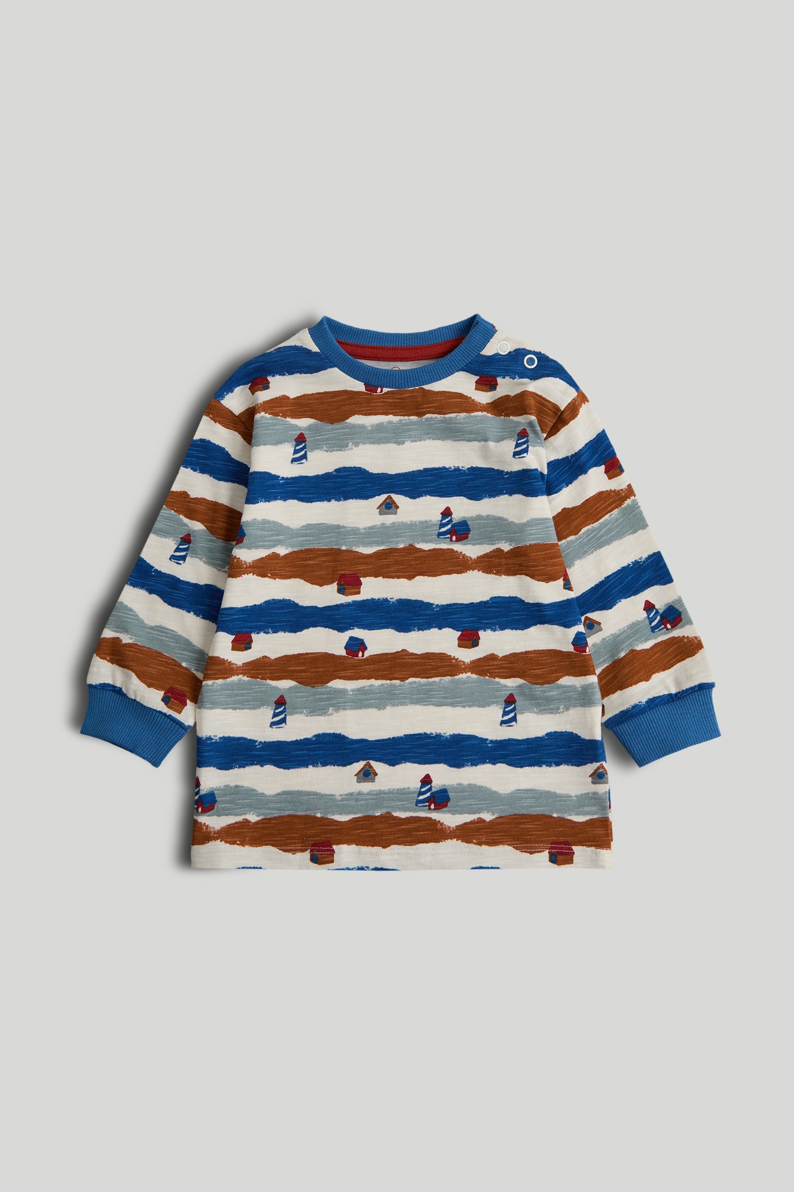 Mothercare Boys In The Home Printed Long Sleeves T-shirt - Multi