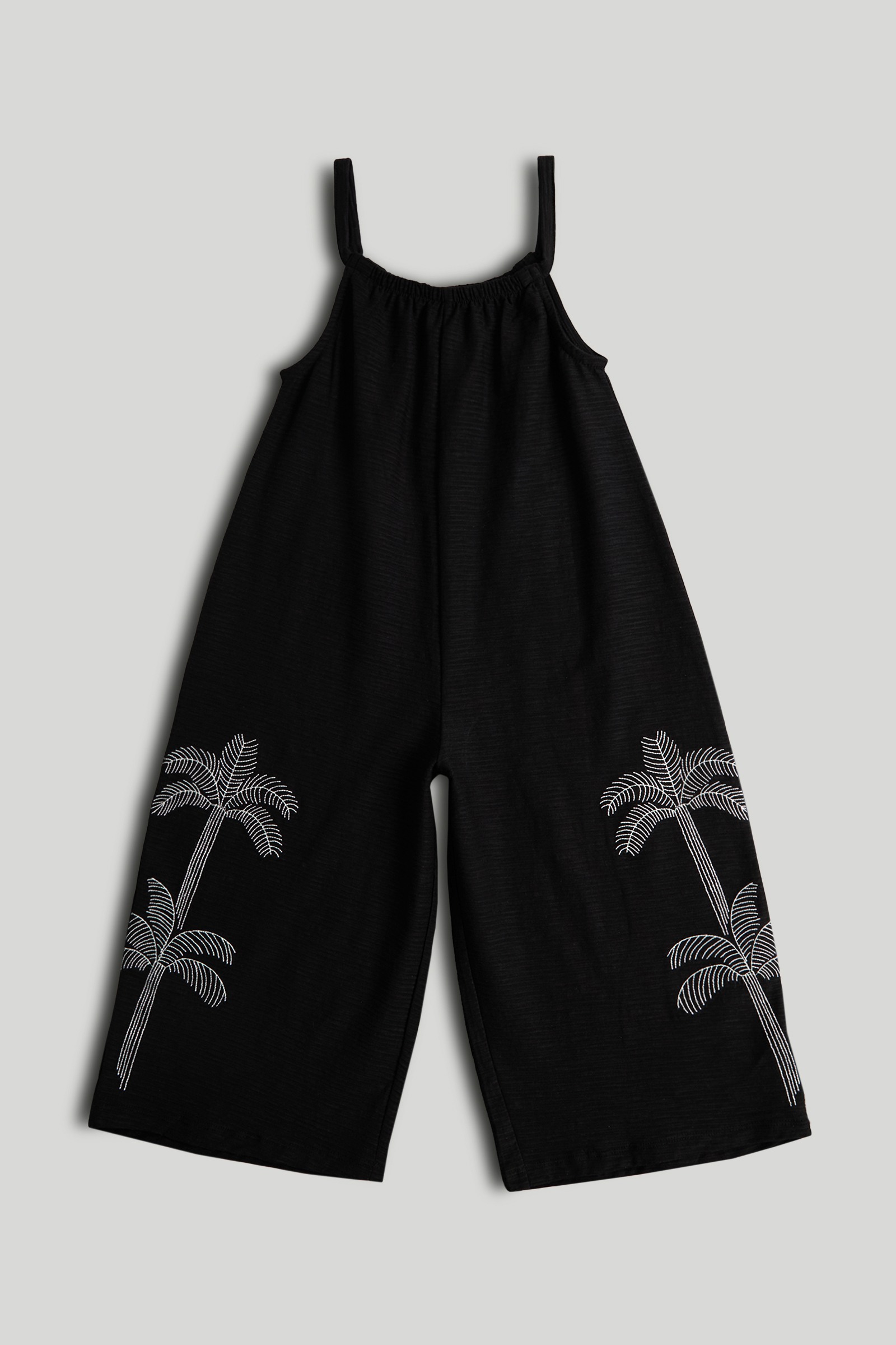 Mothercare Mini Girls Monochrome Beachcomber Printed Sleeveless Jumpsuit - Multi